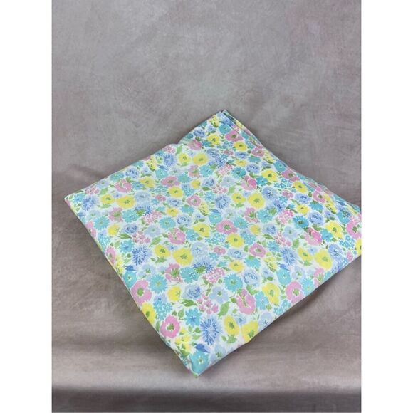 Vintage Mod Flower Power Full Flat Sheet - Picture 1 of 5